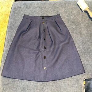 J Crew Flair Skirt Double Serge 100% Wool | Size 0